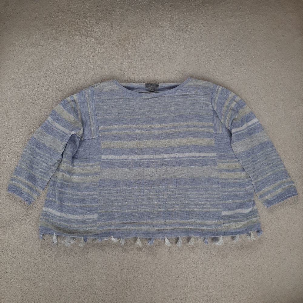 Joseph  A. Striped Pullover Shirt Size L